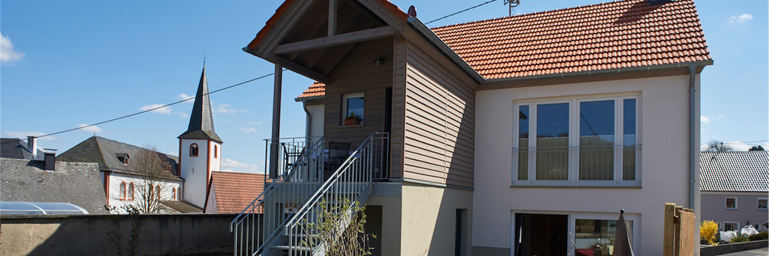 Das Ferienhaus Schröder in Niederehe mit der oberen Wohnung